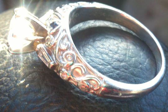 Can I Please See Your Unique Rings :  wedding rings unique colored gems 2011 01 13 09 46 16 165