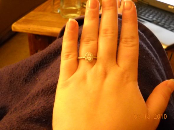 Oval Halo Engagement Ring :  wedding DSCN0074