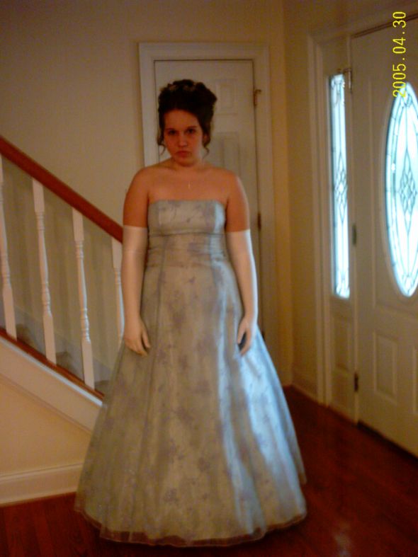 Anyone else pick a wedding dress similar to your prom dress? Post pics! : wedding prom dress wedding pics Prom 2005 006