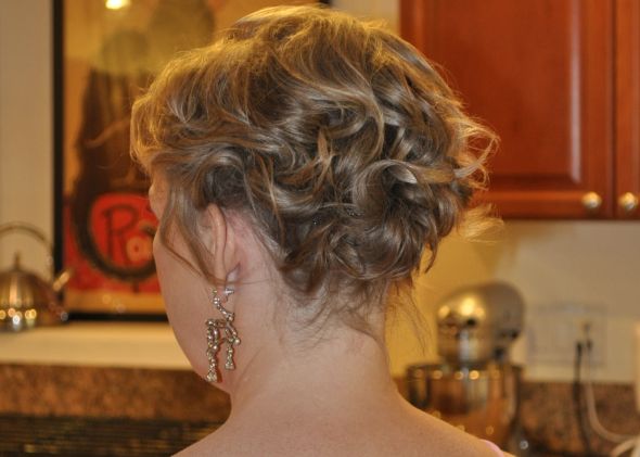 short hair brides, pics please! :  wedding short hair DSC 1279