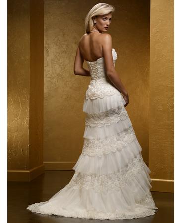 Dresses with heavy beading AND a corset... pictures? : wedding Yumi Katsura Trumpet Mia Solano M424C Ivory 2008 2