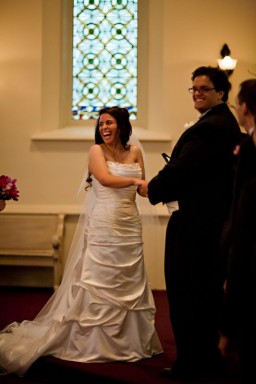 Ruching and satin dresses,show me your's! :  wedding Ceremony1