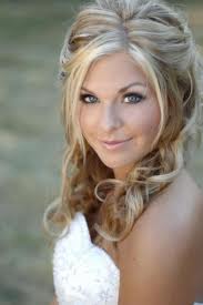 Blondes wearing Hair DOWN :  wedding hair blonde down Weddinghairhalfup