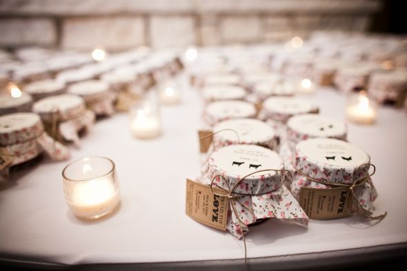 Strawberry Jam Favors/Place cards : wedding jam place card diy reception escort card Jkang 110611 0689