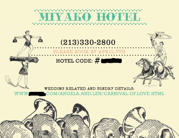 DIY Carnival Invitation with Inserts, oh what a project! done! pics included :  wedding carnival circus vintage paper diy invitation 1930s old timey Hotel Blacked Out