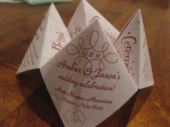 Awesome cootie catcher/fortune teller ceremony programs!