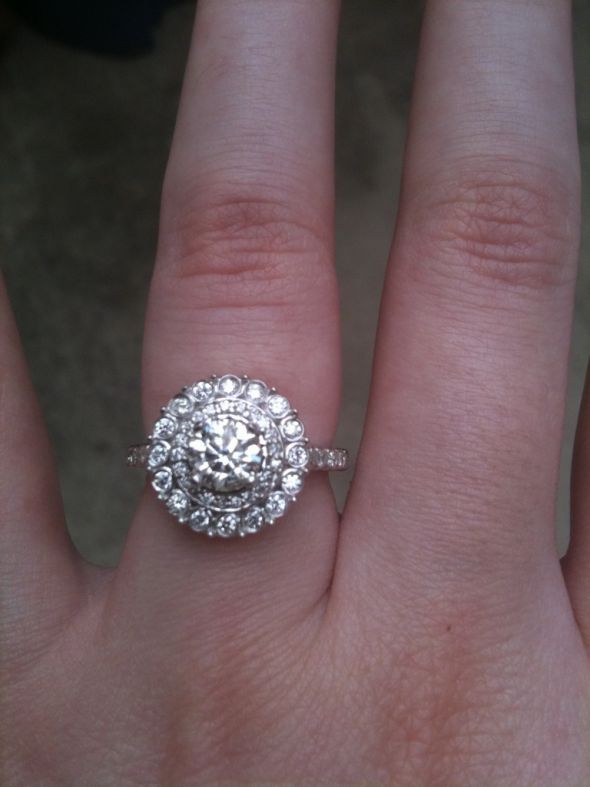 For all of you in between a halo and a solitaire...(long, sorry) :  wedding IMG 3944