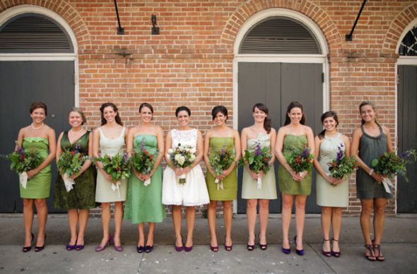 coordinated bridesmaid dresses. Different Bridesmaid Dresses?